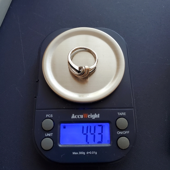 Diamond Ring Sterling & 10K Rose Gold Size 7 - Picture 14 of 14